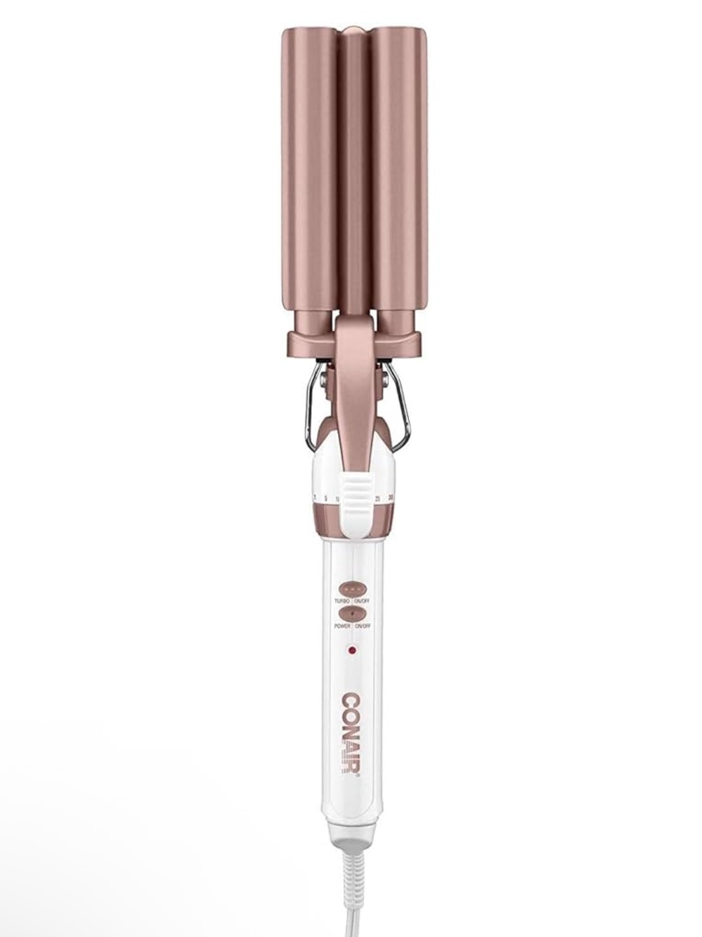 BNIB Conair CD704C Double Ceramic Triple Barrel Curl Styling Waver